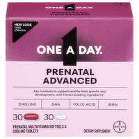 One A Day Advanced Softgels & Tablets Prenatal, 30 Each