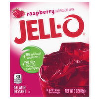 Jell-O Raspberry Gelatin Dessert Mix, 3 Ounce