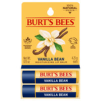 Burt's Bees Lip Balm, Moisturizing, Vanilla Bean, 2 Each