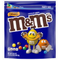 M&M's Chocolate Candies, Caramel, Party Size, 34 Ounce