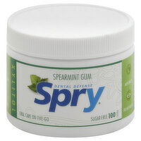 Spry Dental Defense Gum, Sugarfree, Spearmint, 100 Each