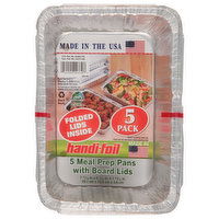 Handi-Foil Meal Prep Pans, 5 Pack, 5 Each