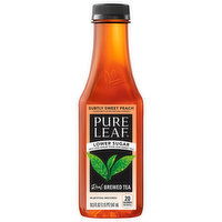 Pure Leaf Brewed Tea, Lower Sugar, Real, Subtly Sweet Peach, 18.5 Fluid ounce