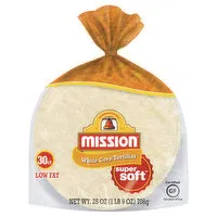 Mission Super Soft Tortillas, White Corn, 30 Each