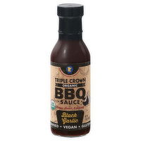 Triple Crown BBQ Sauce, Organic, Black Garlic, 14 Ounce