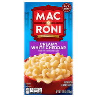 Mac-A-Roni Pasta, with Flavored Sauce, Creamy White Cheddar, 5.9 Ounce