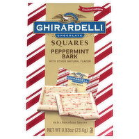 Ghirardelli Chocolate, Peppermint Bark, Squares, 0.83 Ounce