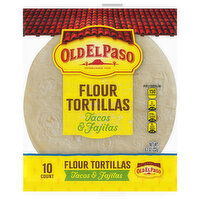 Old El Paso Tacos & Fajitas Flour Tortillas, 10 Each