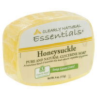 Clearly Natural Essentials Soap, Glycerine, Honeysuckle, 4 Ounce