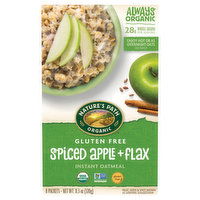 Nature's Path Organic Instant Oatmeal, Gluten Free, Spiced Apple + Flax, 8 Each