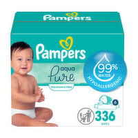 Pampers AquaPure Baby Wipes 336, 336 Each
