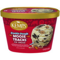Kemps Cookie Dough Moose Tracks Ice Cream, 1.5 Quart