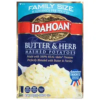 Idahoan Butter & Herb Mashed Potatoes Family Size, 8 Ounce