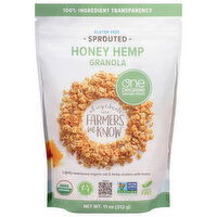 One Degree Organic Foods Gluten Free Sprouted Honey Hemp Granola, 11 Ounce