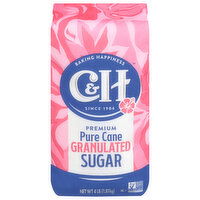 C&H Sugar, Premium, Pure Cane, Granulated, 4 Pound