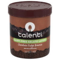 Talenti Gelato Layers, Dairy-Free, Chocolate Fudge Brownie, 11.4 Ounce