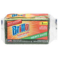 Brillo Estracell Heavy Duty Scrub Sponge, 3 Each
