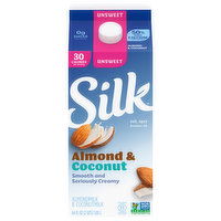 Silk Almond & Coconut Milk, Unsweet, 64 Fluid ounce