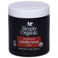 Simply Organic Paste, Vanilla Bean, Madagascar, 4 Fluid ounce