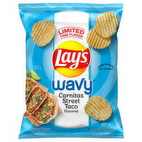 Lay's Potato Chips, Carnitas Street Taco Flavored, Wavy, 2.625 Ounce