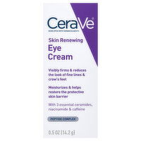 CeraVe Eye Cream, Skin Renewing, 0.5 Ounce