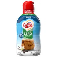 Coffee-Mate Creamer, Non Dairy, Zero Sugar, French Vanilla, 64 Fluid ounce