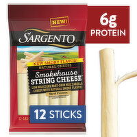 SARGENTO Sargento® Smokehouse String Cheese™ Natural Cheese Snacks, 12-pack, 10.42 Ounce