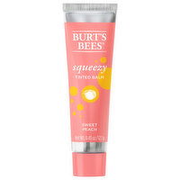 Burt's Bees Tinted Balm, Sweet Peach, Squeezy, 0.43 Ounce