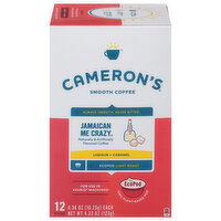 Cameron's Coffee, Smooth, Light Roast, Jamaican Me Crazy, Pods, 12 Each