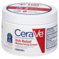 CeraVe Moisturizing Cream, Itch Relief, 12 Ounce