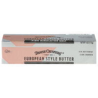 Danish Creamery Butter, Pink Himalayan Salt, European Style, 4 Ounce