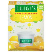 Luigi's Real Italian Ice, Lemon, 6 Each