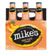 Mike's Beer, Malt Beverage, Premium, Hard Peach Lemonade, 6 Each