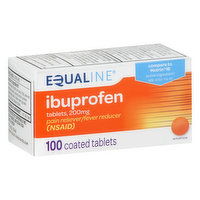 Equaline Ibuprofen, 200 mg, Coated Tablets, 100 Each