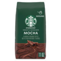 Starbucks Ground Coffee, Mocha Naturally Flavored, 11 Ounce