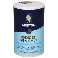 Morton Sea Salt, Iodized, 26 Ounce