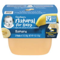 Gerber Natural for Baby Banana, Supported Sitter 1st Foods, 2 Pack, 2 Each