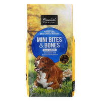 Essential Everyday Dog Food, Premium, Mini Bites & Bones, All Ages, 4 Pound