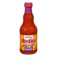 Frank's RedHot Garlic Buffalo Wings Hot Sauce, 12 Fluid ounce