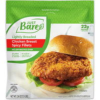 Just Bare Lightly Breaded Spicy Chicken Breast Fillets, 1.5 Pound