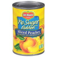 Del Monte Sliced Peaches, No Sugar Added, 14.5 Ounce