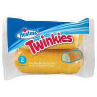 Hostess Sponge Cake, with Creamy Filling, Golden, 2 Each