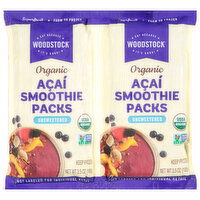 Woodstock Organic Unsweetened Acai Smoothie Packs, 2 Each