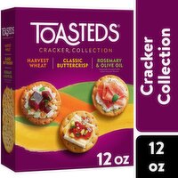 Toasteds Crackers, Variety Pack, Party Pack, 12 Ounce