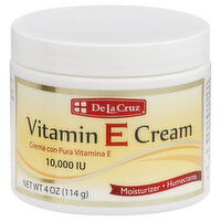 De La Cruz Vitamin E Cream, 10,000 IU, 4 Ounce