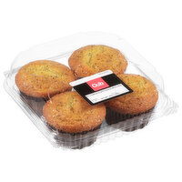 Cub Bakery Lemon Poppy Seed Muffins 4 Count, 1 Each