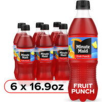 Minute Maid Fruit Punch, Made W/ Real Fruit Juice, 6 Each