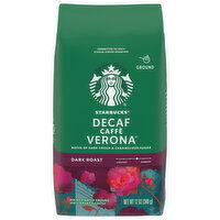 Starbucks Coffee, Ground, Dark Roast, Caffe Verona, Decaffeinated, 12 Ounce