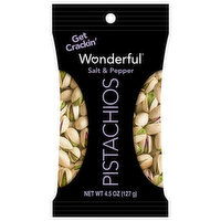 Wonderful Salt & Pepper Pistachios, 4.5 Ounce