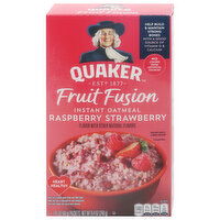 Quaker Fruit Fusion Instant Oatmeal, Raspberry Strawberry, 6 Each